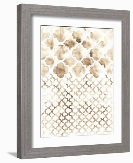 Sepia Madras II-Vanna Lam-Framed Art Print