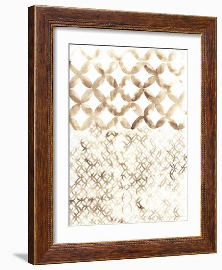 Sepia Madras IV-Vanna Lam-Framed Art Print