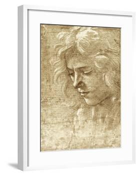 Sepia Maiden-null-Framed Art Print