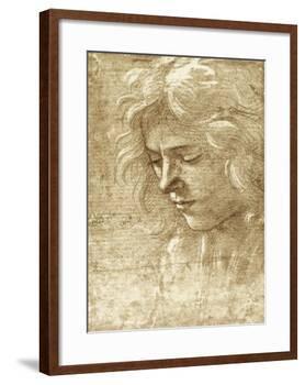 Sepia Maiden-null-Framed Art Print