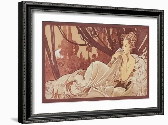 Sepia Mucha-Vintage Apple Collection-Framed Giclee Print