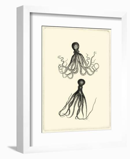 Sepia Octopus-Vision Studio-Framed Premium Giclee Print
