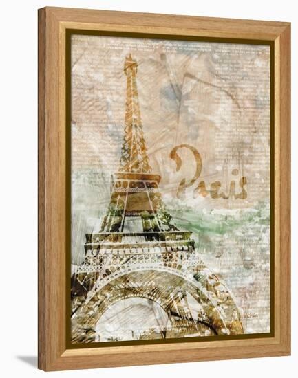 Sepia Paris-LuAnn Roberto-Framed Stretched Canvas