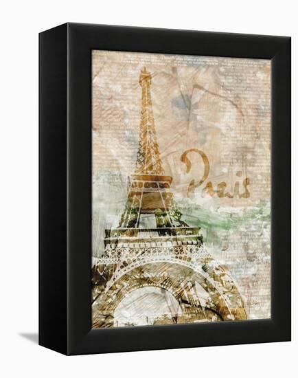 Sepia Paris-LuAnn Roberto-Framed Stretched Canvas