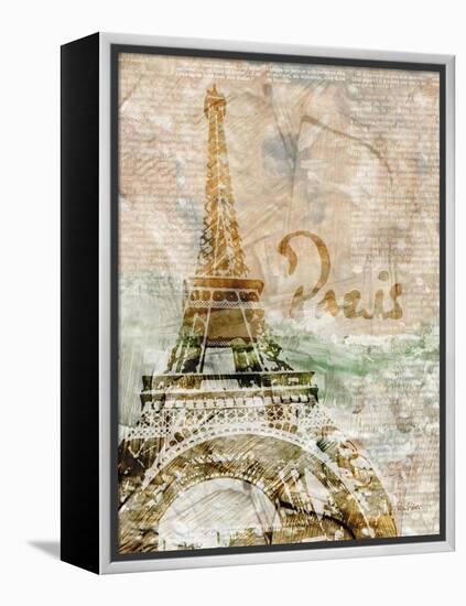 Sepia Paris-LuAnn Roberto-Framed Stretched Canvas