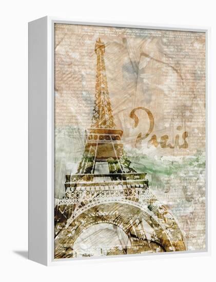 Sepia Paris-LuAnn Roberto-Framed Stretched Canvas