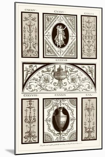 Sepia Pergolesi Panel I-Michel Pergolesi-Mounted Art Print