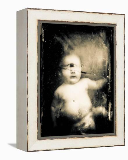 Sepia Photograph of Infant Cyclops-Clive Nolan-Framed Premier Image Canvas