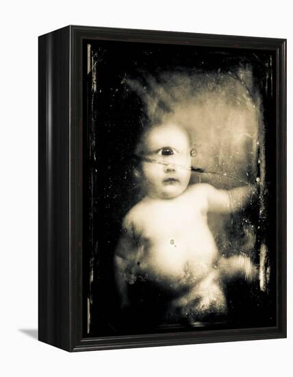 Sepia Photograph of Infant Cyclops-Clive Nolan-Framed Premier Image Canvas