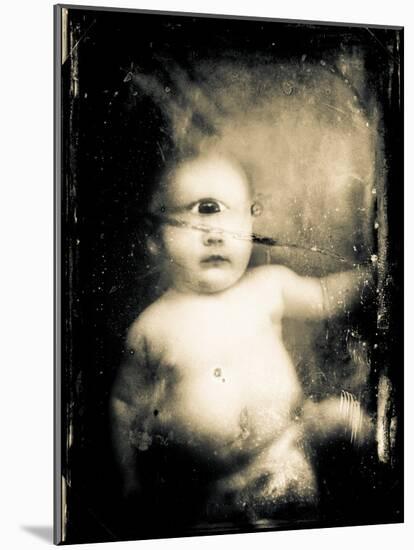 Sepia Photograph of Infant Cyclops-Clive Nolan-Mounted Photographic Print