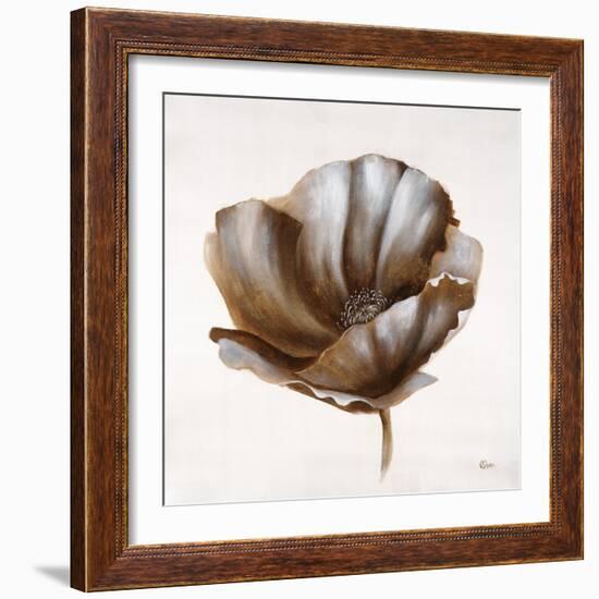 Sepia Poppy IV-Drotar Drotar-Framed Giclee Print