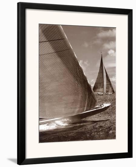 Sepia Sails I-Cory Silken-Framed Art Print