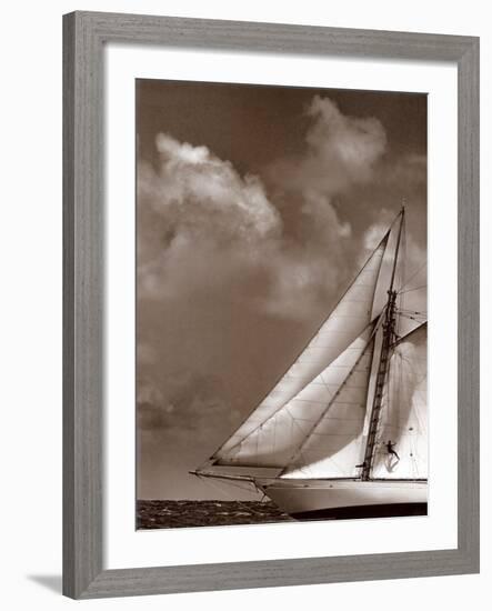 Sepia Sails II-Cory Silken-Framed Art Print