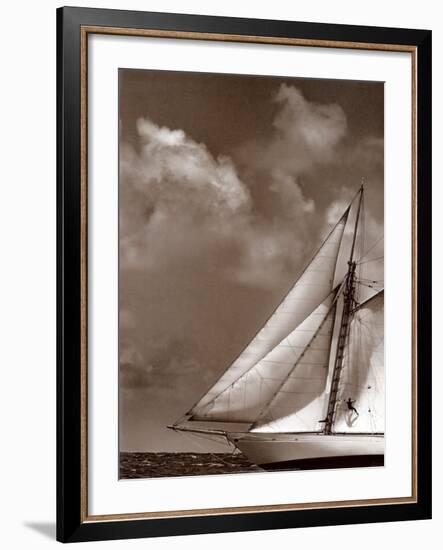 Sepia Sails II-Cory Silken-Framed Art Print