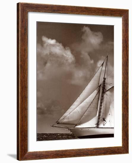 Sepia Sails II-Cory Silken-Framed Art Print