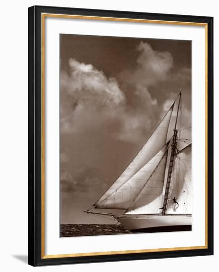 Sepia Sails II-Cory Silken-Framed Art Print