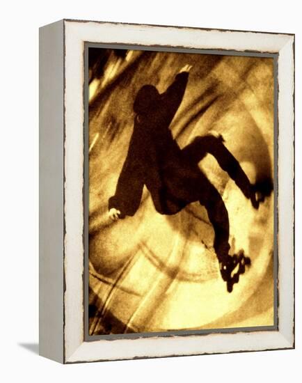 Sepia Toned Skater-null-Framed Premier Image Canvas