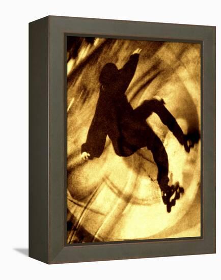 Sepia Toned Skater-null-Framed Premier Image Canvas