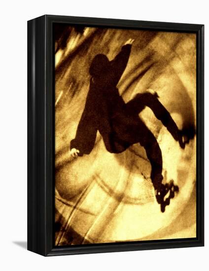 Sepia Toned Skater-null-Framed Premier Image Canvas