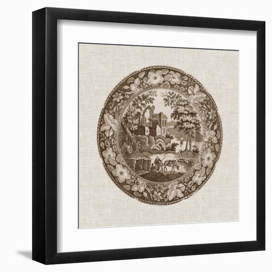 Sepia Transferware I-Vision Studio-Framed Art Print