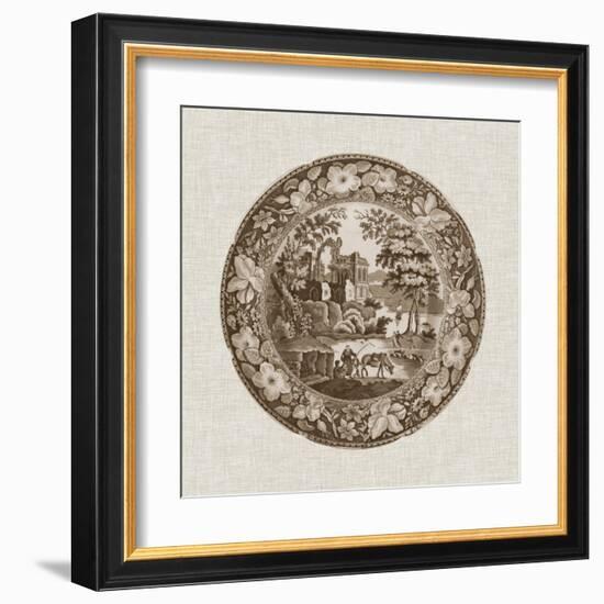 Sepia Transferware I-Vision Studio-Framed Art Print