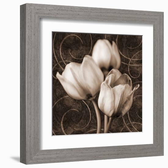 Sepia Tulip I-Christine Zalewski-Framed Art Print