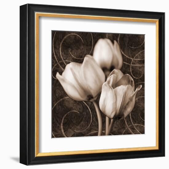 Sepia Tulip I-Christine Zalewski-Framed Art Print