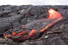 Active Pahoehoe-Type Lava Flow in Hawaii-Sepp-Photographic Print