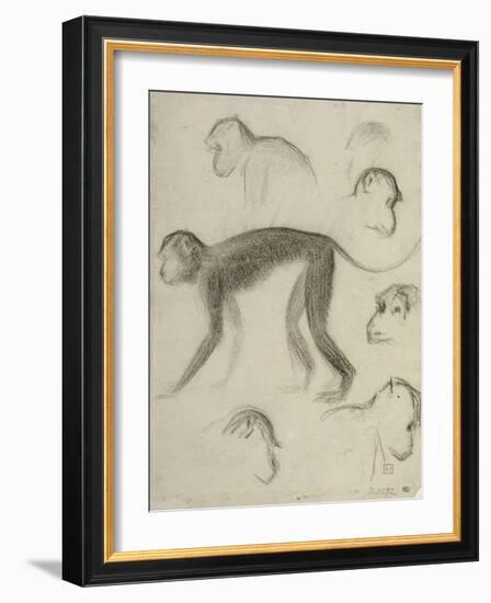 Sept singes-Georges Seurat-Framed Giclee Print