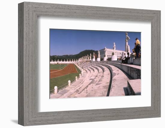 September 1, 1960: Shot of the Olympic Track and Field Stadium, 1960 Rome Summer Olympic Games-James Whitmore-Framed Photographic Print