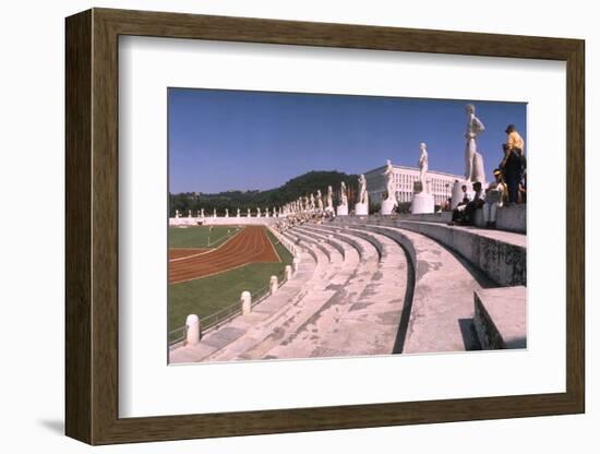 September 1, 1960: Shot of the Olympic Track and Field Stadium, 1960 Rome Summer Olympic Games-James Whitmore-Framed Photographic Print