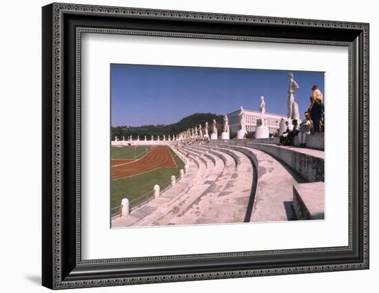 September 1, 1960: Shot of the Olympic Track and Field Stadium, 1960 Rome Summer Olympic Games-James Whitmore-Framed Photographic Print