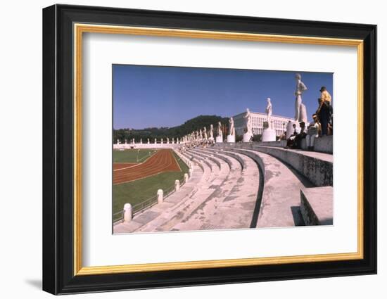 September 1, 1960: Shot of the Olympic Track and Field Stadium, 1960 Rome Summer Olympic Games-James Whitmore-Framed Photographic Print