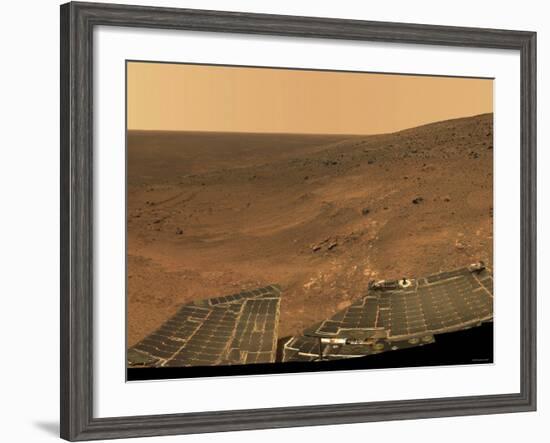 September 1, 2005, Panoramic View of Mars Taken from the Mars Exploration Rover-Stocktrek Images-Framed Photographic Print