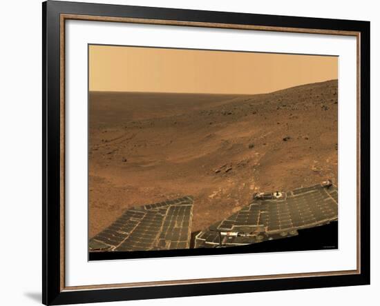 September 1, 2005, Panoramic View of Mars Taken from the Mars Exploration Rover-Stocktrek Images-Framed Photographic Print