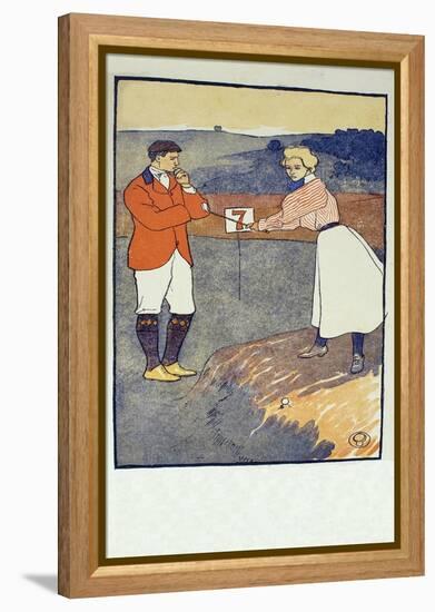September , Detail from 1931 Golfing Calendar, Pub. 1931 (Colour Lithograph)-Edward Penfield-Framed Premier Image Canvas