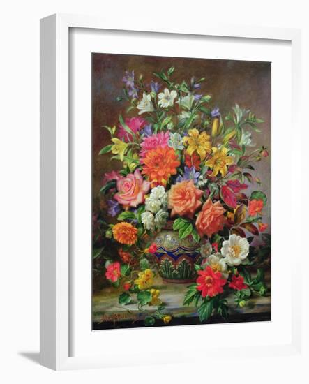 September Flowers, Symbols of Hope and Joy-Albert Williams-Framed Giclee Print