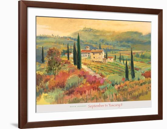 September in Tuscany II-David Jackson-Framed Art Print