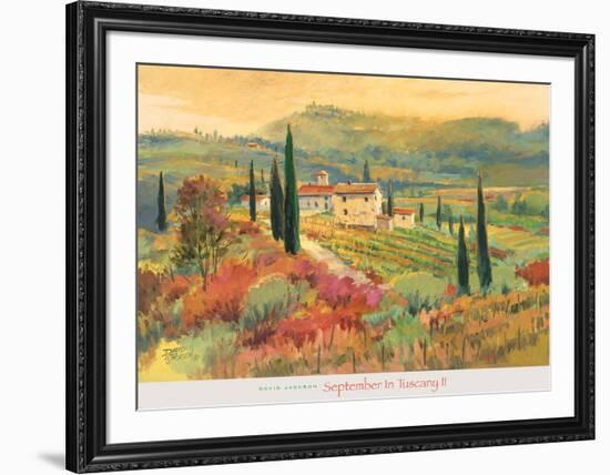 September in Tuscany II-David Jackson-Framed Art Print