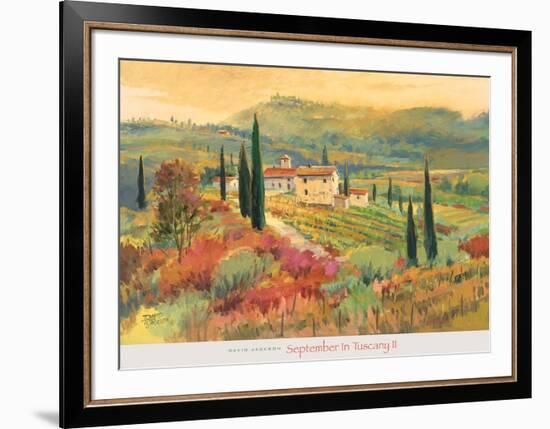 September in Tuscany II-David Jackson-Framed Art Print