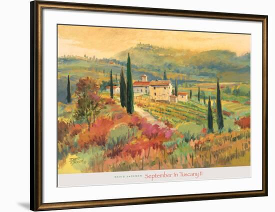 September in Tuscany II-David Jackson-Framed Art Print