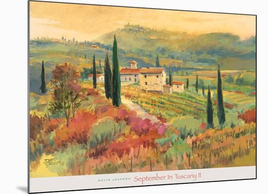 September in Tuscany II-David Jackson-Mounted Art Print