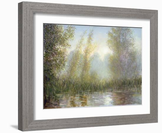 September Light: the River Stour-Edward Dawson-Framed Giclee Print