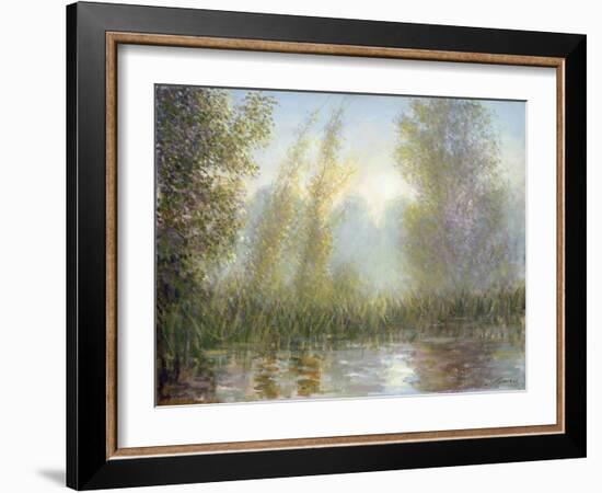 September Light: the River Stour-Edward Dawson-Framed Giclee Print