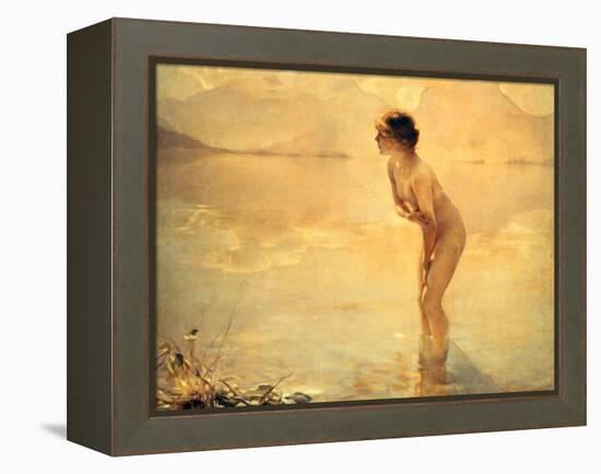 September Morn, 1912-Paul Chabas-Framed Premier Image Canvas