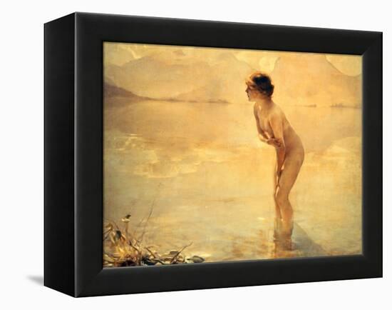 September Morn, 1912-Paul Chabas-Framed Premier Image Canvas