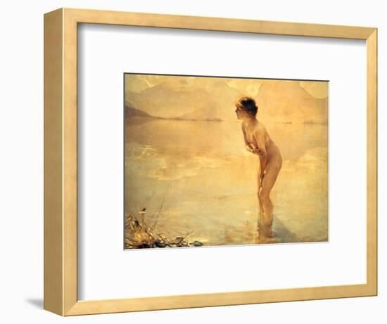 September Morn, 1912-Paul Chabas-Framed Giclee Print