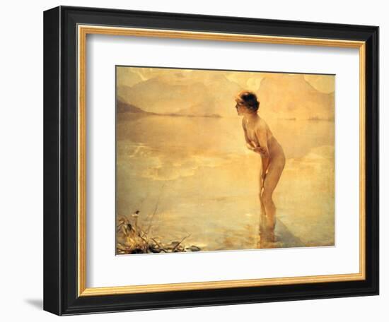 September Morn, 1912-Paul Chabas-Framed Giclee Print