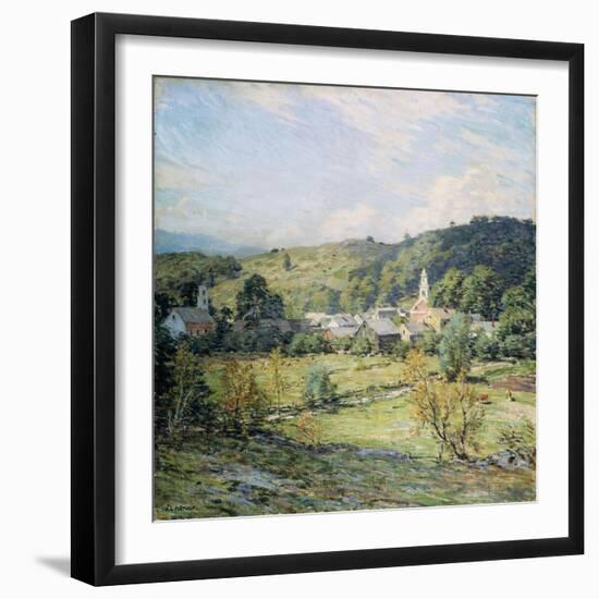 September Morning, Plainfield, New Hampshire-Willard Leroy Metcalf-Framed Giclee Print