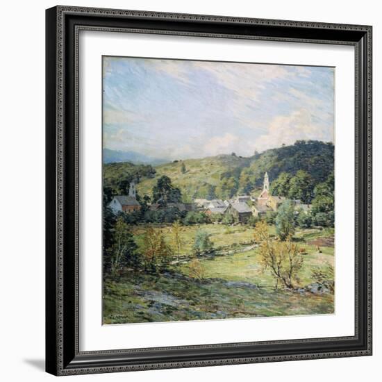 September Morning, Plainfield, New Hampshire-Willard Leroy Metcalf-Framed Giclee Print